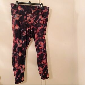 Old Navy Powersoft tie dye workout leggings